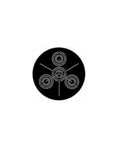 Standard Steel Gobo #74015 - Symmetric 15 - Size E (37.5mm)