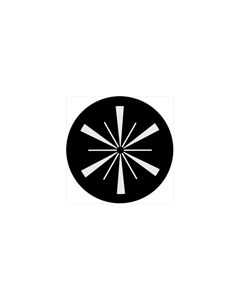Standard Steel Gobo #74016 - Symmetric 16 - Size E (37.5mm)