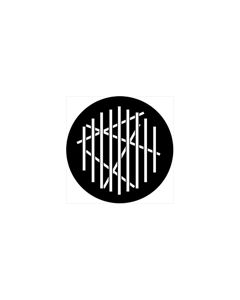 Standard Steel Gobo #74021 - Symmetric 21 - Size E (37.5mm)