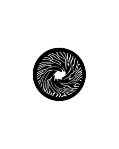 Standard Steel Gobo #77276 - Twisting - Size E (37.5mm)