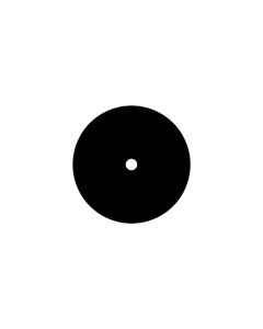 Standard Steel Gobo #77728 - Apperture 4 - Size E (37.5mm)