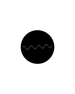 Standard Steel Gobo #77918 - Laser Wave - Size E (37.5mm)