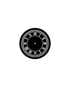 Standard Steel Gobo #77920 - Clock Face - Size E (37.5mm)