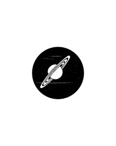Standard Steel Gobo #79004 - Saturn - Size B (86mm)