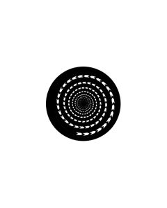 Standard Steel Gobo #77930 - Tunnel Vision - Size E (37.5mm)