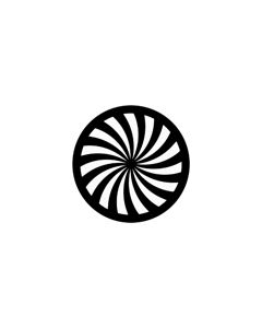Standard Steel Gobo #78078 - Time Machine - Size E (37.5mm)