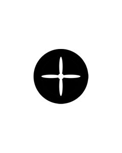 Standard Steel Gobo #78410 - Propeller 4 Inverted - Size E (37.5mm)