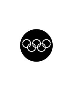 Standard Steel Gobo #77437 - Olympic Rings - Size E (37.5mm)