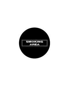 Standard Steel Gobo #77889 - Smoking Area - Size E (37.5mm)