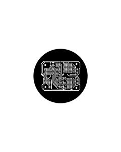 Standard Steel Gobo #77972 - Printed Circuit - Size E (37.5mm)