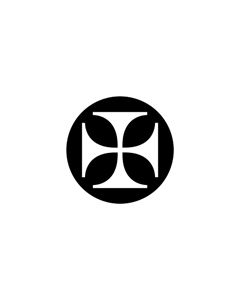 Standard Steel Gobo #78063 - Saxon Cross - Size E (37.5mm)