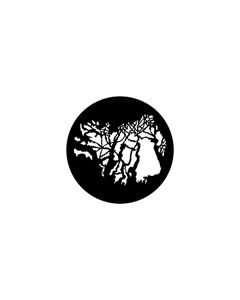 Standard Steel Gobo #77793 - Forest Stage Right - Size E (37.5mm)