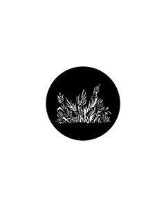 Standard Steel Gobo #78039 - Grasses - Size E (37.5mm)