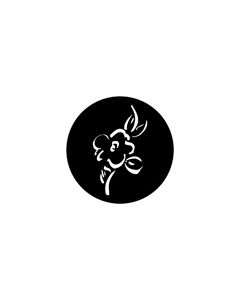Standard Steel Gobo #78180 - Single Flower - Size E (37.5mm)