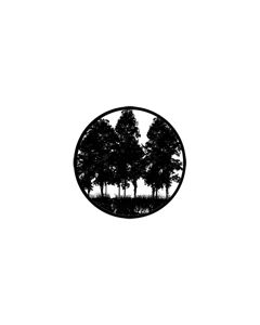 Standard Steel Gobo #78432 - Tree Silhouette 2 - Size E (37.5mm)