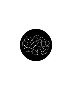 Standard Steel Gobo #77903 - Reflected Water 1 - Size E (37.5mm)