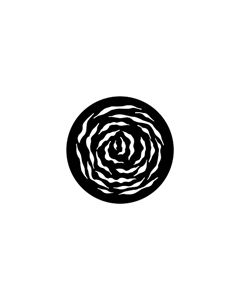 Standard Steel Gobo #77989 - Les Mis Whirlpool - Size E (37.5mm)