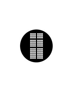 Standard Steel Gobo #77238 - Statesman Window - Size E (37.5mm)