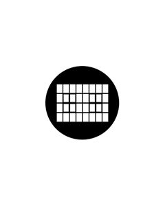 Standard Steel Gobo #77279 - Industrial Window - Size E (37.5mm)