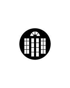 Standard Steel Gobo #77976 - French Doors 2 - Size E (37.5mm)