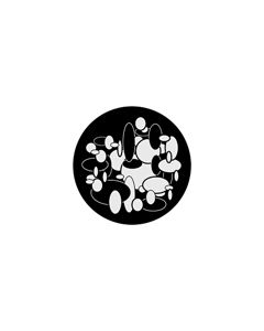 Standard Steel Gobo #71010 - Circle Mania - Size E (37.5mm)