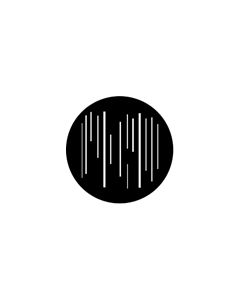 Standard Steel Gobo #77502 - Linear 4 - Size E (37.5mm)