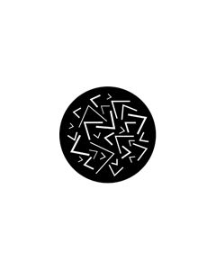 Standard Steel Gobo #77579 - Angles - Size E (37.5mm)