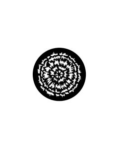 Standard Steel Gobo #77582 - Tye Dye - Size E (37.5mm)