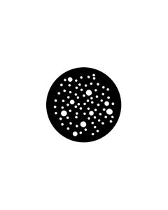 Standard Steel Gobo #77808 - Dot Breakup (Large) - Size E (37.5mm)