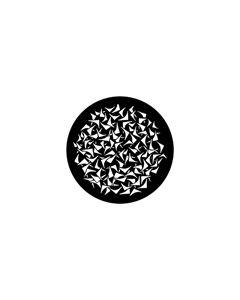 Standard Steel Gobo #79081 - Baby Boomerangs - Size E (37.5mm)