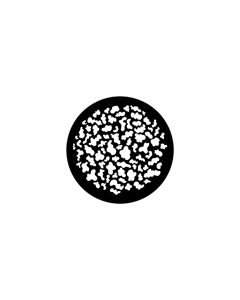 Standard Steel Gobo #79654 - Blobs - Size E (37.5mm)