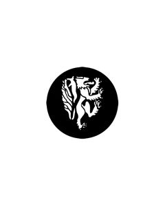 Standard Steel Gobo #77162 - Heraldics 1 - Size E (37.5mm)