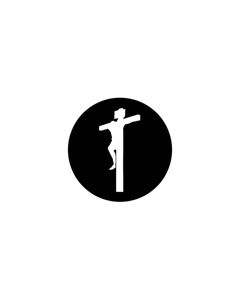 Standard Steel Gobo #78515 - On the Cross - Size E (37.5mm)