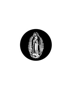 Standard Steel Gobo #78516 - Lady of Guadalupe - Size E (37.5mm)
