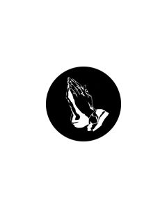 Standard Steel Gobo #78521 - Clasped Hands - Size E (37.5mm)