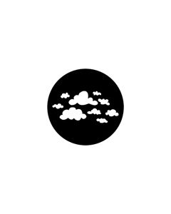 Standard Steel Gobo #78169 - Childish Clouds - Size E (37.5mm)
