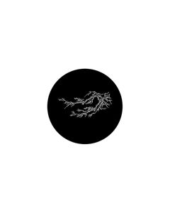 Standard Steel Gobo #78481 - Lightning Fingers - Size E (37.5mm)