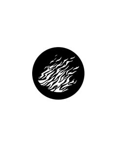 Standard Steel Gobo #77176 - Flames 2 - Size E (37.5mm)