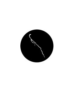 Standard Steel Gobo #77178 - Lightning 1 - Size E (37.5mm)