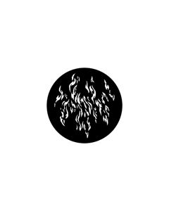 Standard Steel Gobo #77775 - Fire/Waves - Size E (37.5mm)