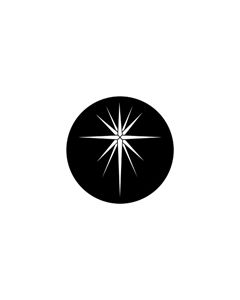 Standard Steel Gobo #79179 - Star of Bethlehem 2 - Size E (37.5mm)