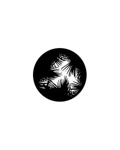 Standard Steel Gobo #77282 - Dense Palm - Size E (37.5mm)