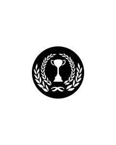 Standard Steel Gobo #76550 - Champions Cup - Size E (37.5mm)