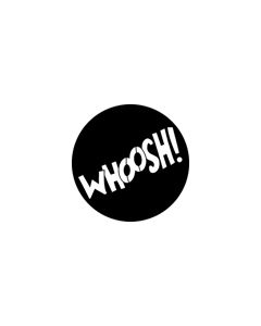 Standard Steel Gobo #76556 - Whoosh - Size E (37.5mm)