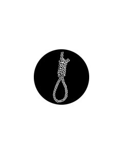 Standard Steel Gobo #76562 - Hangmans Noose - Size E (37.5mm)