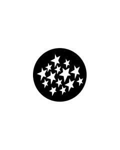 Standard Steel Gobo #77112 - Stars 1 - Size E (37.5mm)