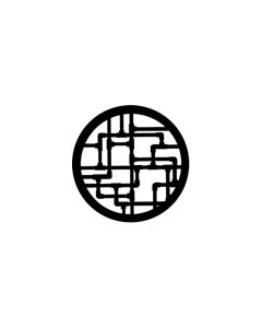 Standard Steel Gobo #77275 - Pipes - Size E (37.5mm)