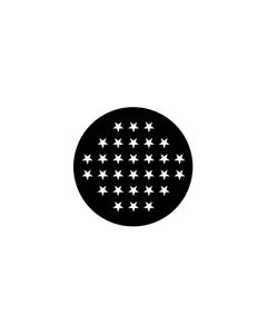 Standard Steel Gobo #77317 - Stars 3 - Size E (37.5mm)