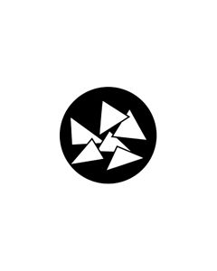 Standard Steel Gobo #77415 - Triangles - Size E (37.5mm)