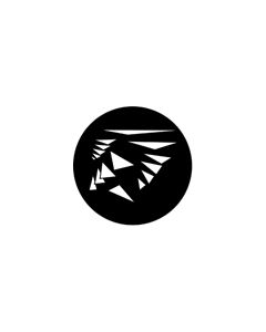 Standard Steel Gobo #77567 - Flying Shapes 3 - Size E (37.5mm)